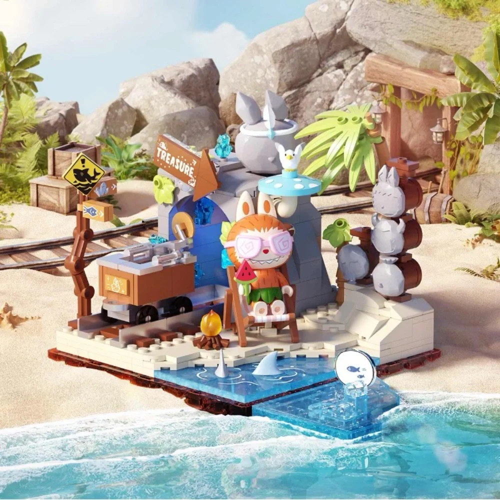 SEASIDE PRIZES - Pop Mart THE MONSTERS Labubu Forest Secret Base Pop Blocks Set